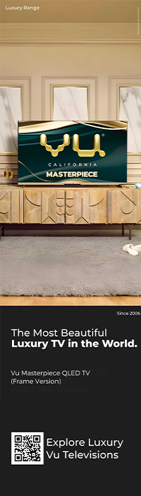 Vu Masterpiece QLED TV<br/> (Frame Version) Sidebar Image